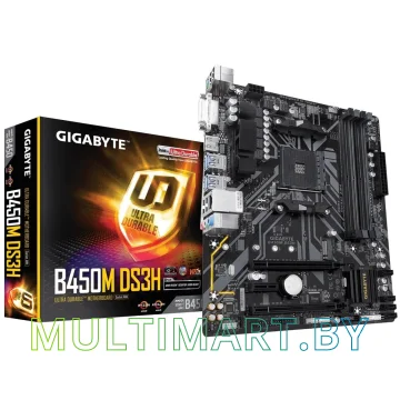 Материнская плата Gigabyte B450M DS3H (rev. 1.1) картинка 5